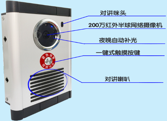   一键式双向可视对讲报警器